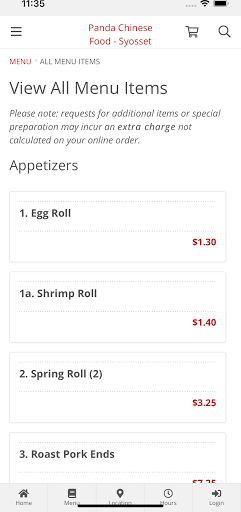 Panda Chinese Food - Syosset Screen 2