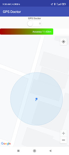 Android application GPS Doctor screenshort