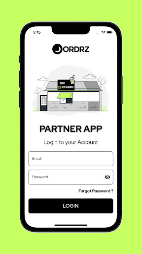 Android application Ordrz Partner App screenshort