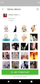 Screenshot 12 Sticker Anime con movimiento android