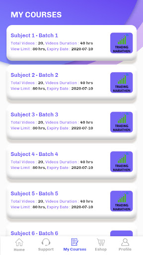 Trading Marathon Screen 2