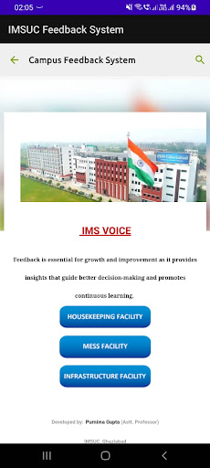 Android application IMS VOICE screenshort