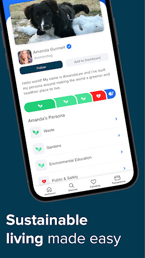 Android application Econus - Live Sustainably screenshort