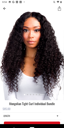 Luxuria Imports Hair Company Screen 2
