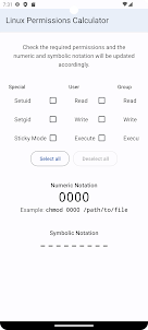 Linux Permissions Calculator