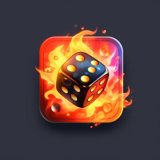 10000 Dice Farkle King 3D logo