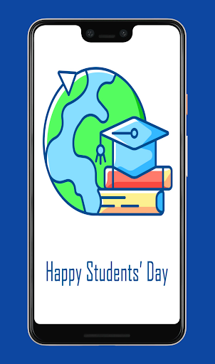 Android application Students day wishes quotes screenshort