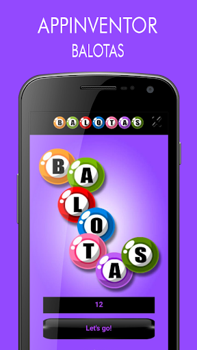Android application AppInventor Balotas screenshort