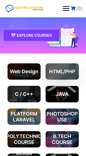 Android application HF Academy screenshort