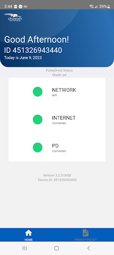 Android application PulseDroid screenshort