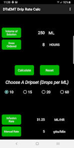 Iv sale drip calculator