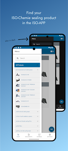 Android application ISO-Chemie screenshort