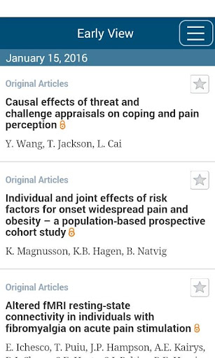 European Journal of Pain