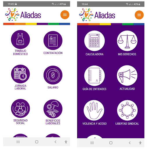 Aliadas App Screen 3