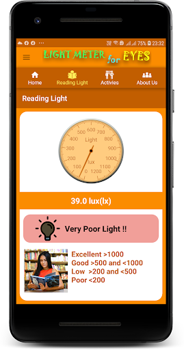 Light Meter For Eyes Screen 2