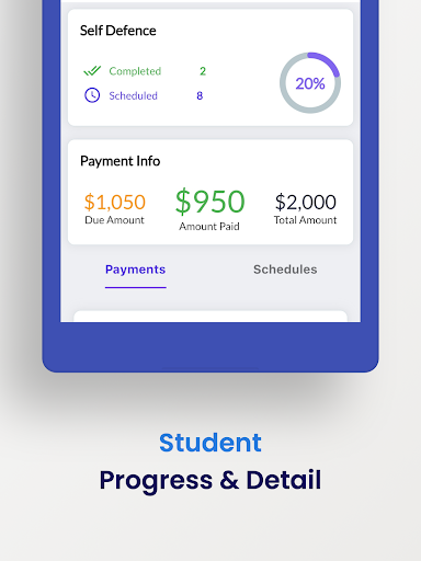 Screenshot of Schedule Flow - Track Students