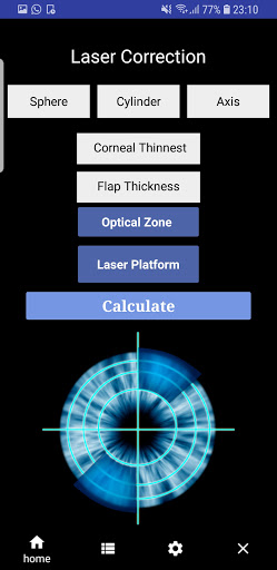 Corneal Ablation Depth Tool Screen 2