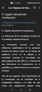 I. Historia de Roma: Monarquía