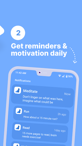 New Me - Habit builder Screen 3
