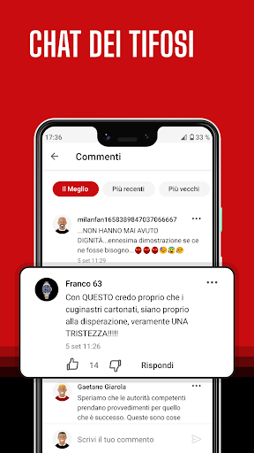 Rossoneri Live – App del Milan Screen 3