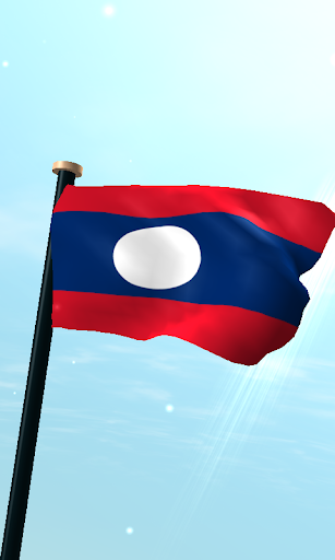 Android application Laos Flag 3D Live Wallpaper screenshort