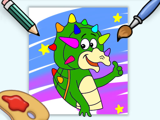 Coloring games 4 kids-Dino Fun screenshot 4