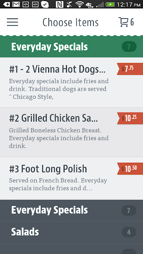Big Sammys Hot Dogs Screen 3