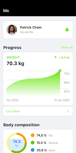 Elite57 FitnessApp Screen 3