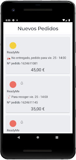 ReadyMeApp Screen 2