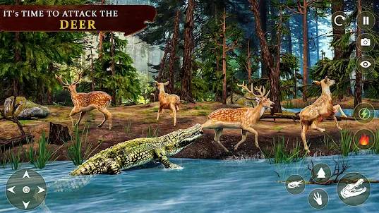 Animal Crocodile Sim 3D Games