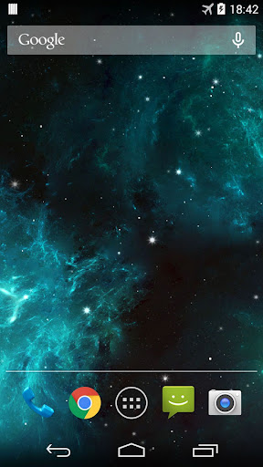 Android application Galaxy Nebula Live Wallpaper screenshort