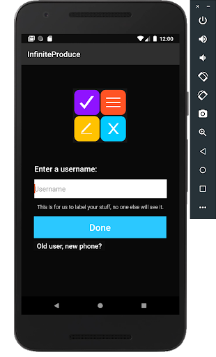 Android application InfiniteProduce: Do Everything screenshort