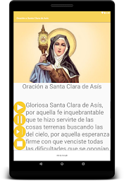Oración a Santa Clara de Asís