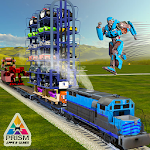 Cover Image of Baixar Robo Car Transform: Transporte de trem Smart Crane 3D  APK