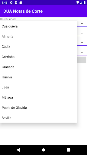 Notas Corte Andalucía Screen 3