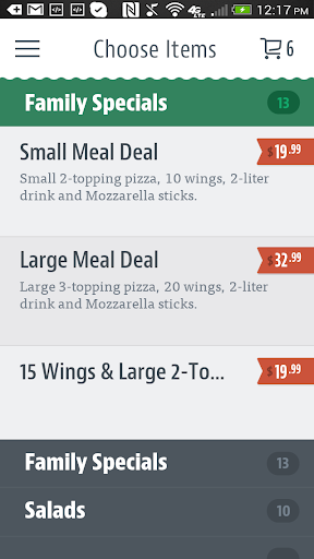 daVidos Pizza & Wings Screen 3