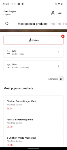 Feast Burgers Clapton Screen 3