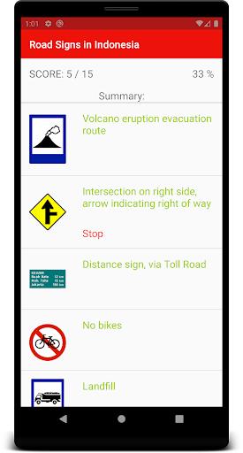 Road Signs in Indonesia Screen 2
