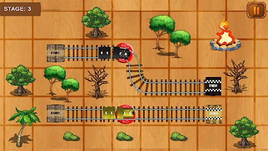 Игра-головоломка с поездом
