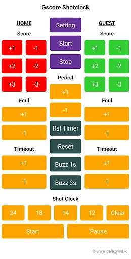 Android application Gscore Shotclock screenshort