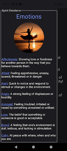 Spirit Emotions Screen 2