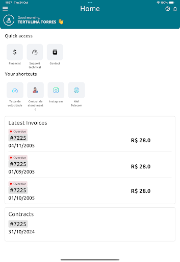 NWI Cliente Screenshot