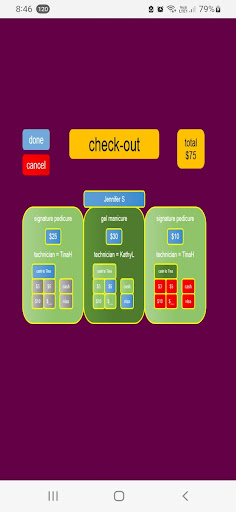 SalonDragon Technician Screen 3