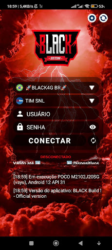 Android application Black Sistemas screenshort