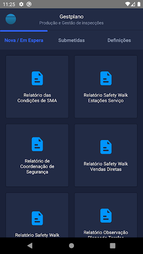 Android application App Gestplano Inspecções screenshort