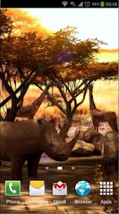 Screenshot ng Africa 3D Pro Live na Wallpaper