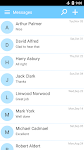 screenshot of SMS text messaging app