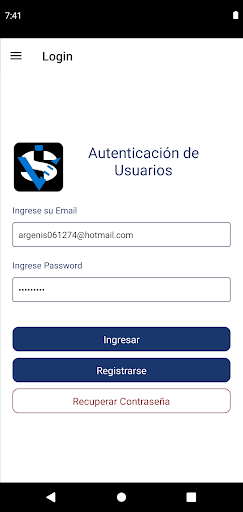 Android application SIV2 screenshort