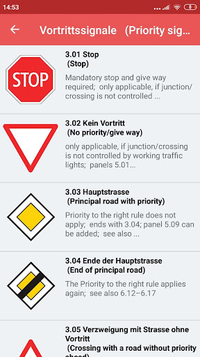 Road Signs in Switzerland Screen 2