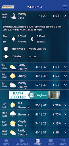 Erie Weather Screen 2